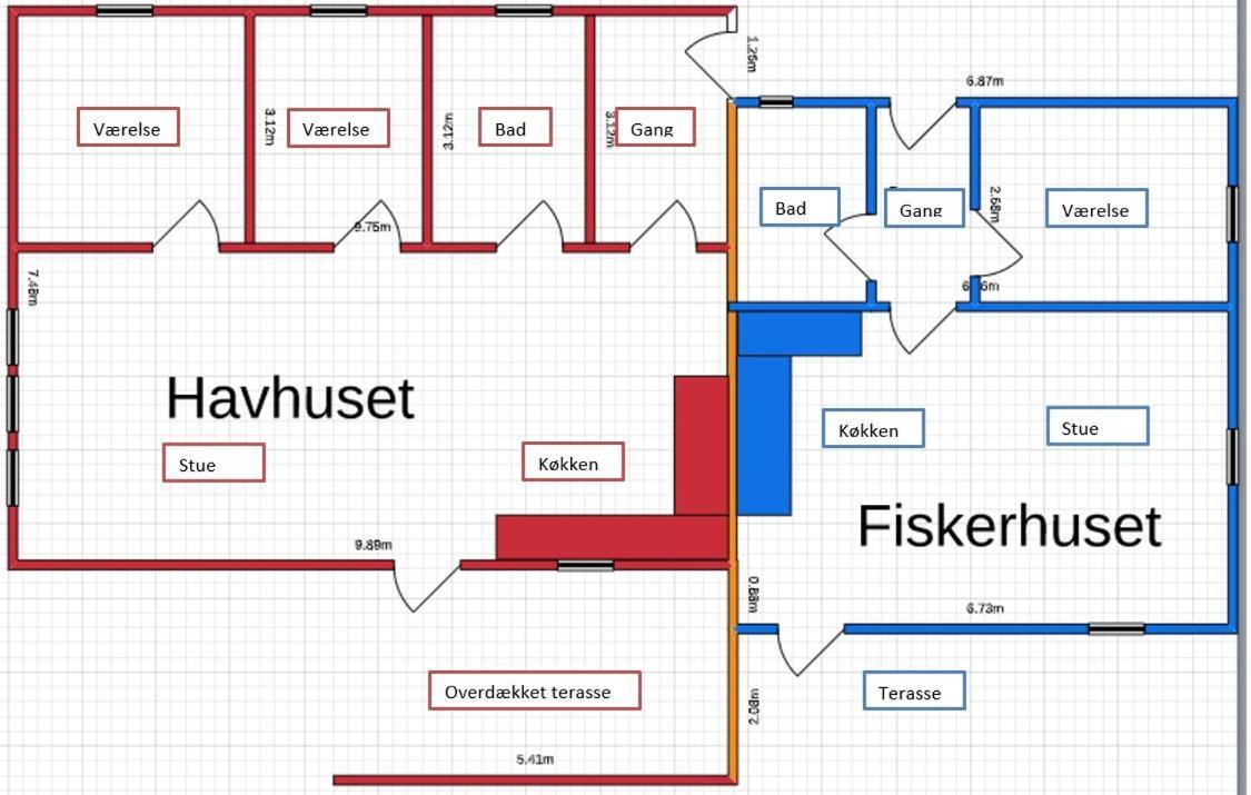 Havhuset I Oster Hurup - I Byen, Ved Stranden Zewnętrze zdjęcie